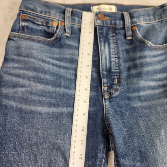 Madewell Denim Slim Demi-Boot Women's Straight Subtle Flared Jeans | Size 26 - Picture 9 of 11